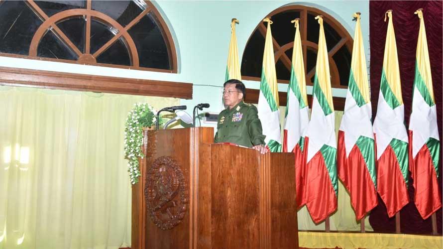 緬甸軍政府領導人敏昂萊（Min Aung Hlaing）。翻攝seniorgeneralminaunghlaing.com.mm