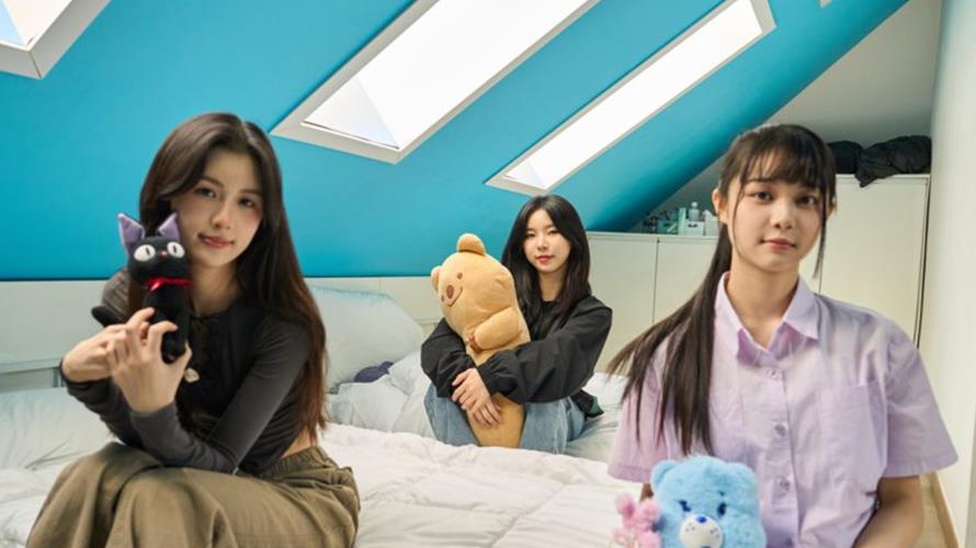 「GENBLUE幻藍小熊」宿舍公開，毓(左起)、Ayeon、許媛媛共住一室。(圖／天空娛樂提供)