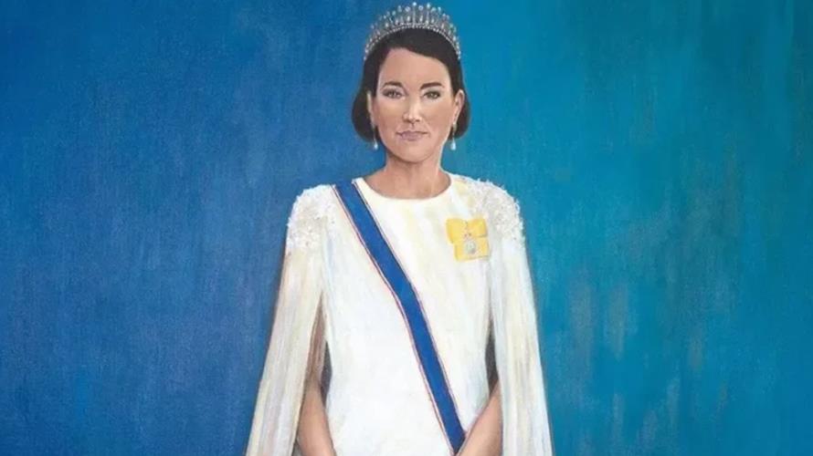 英國《尚流》雜誌7月號封面圖，畫的是凱特王妃，但多數人都覺得根本不像。（圖 / 摘自Tatler X）