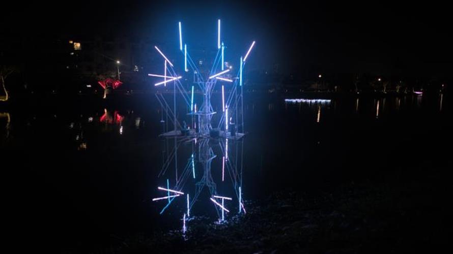 全國最美水岸燈節「月津港燈節」。(圖/台南市政府提供)