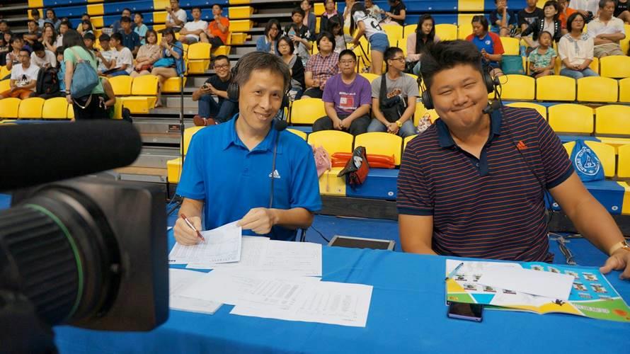 體育主播詹啟聖（左）腦出血過世。（圖／翻攝自台灣運動產業協會臉書）