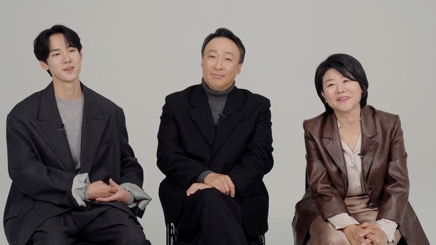 柳演錫（左起）、李聖旻、李姃垠接受專訪。（圖／iQIYI國際站提供）