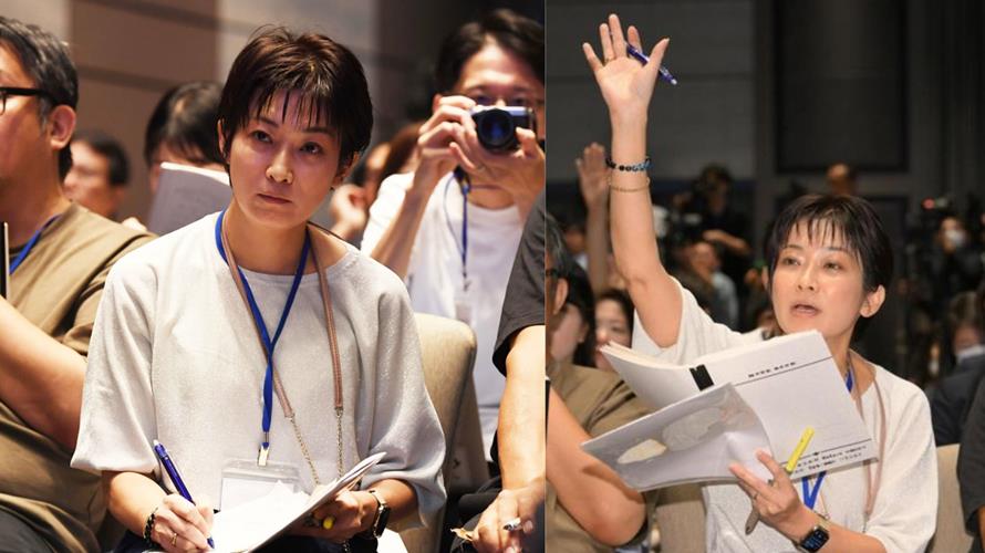 日本女記者望月衣塑子犀利提問讓首相都底擋不住。（圖／尖端出版提供）