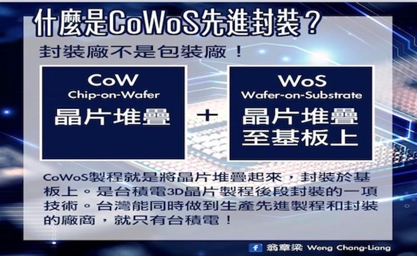 網友唱衰台積電來嘉設包裝廠　翁章梁臉書說CoWos